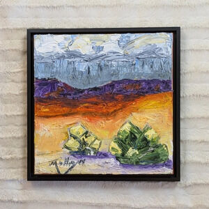 Original Artwork  12" x 12"  "High Desert Rain"